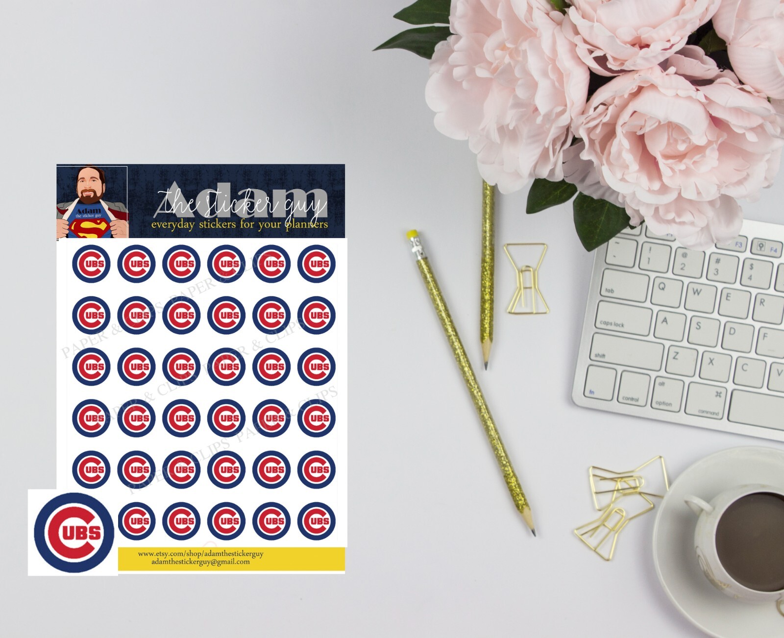 Chicago Cubs Planner Stickers