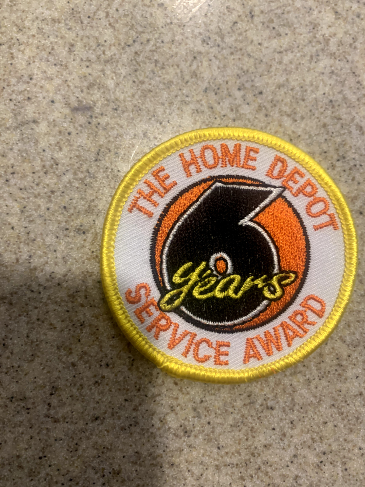 The Home Depot 6 Years Service Award embroidered patch