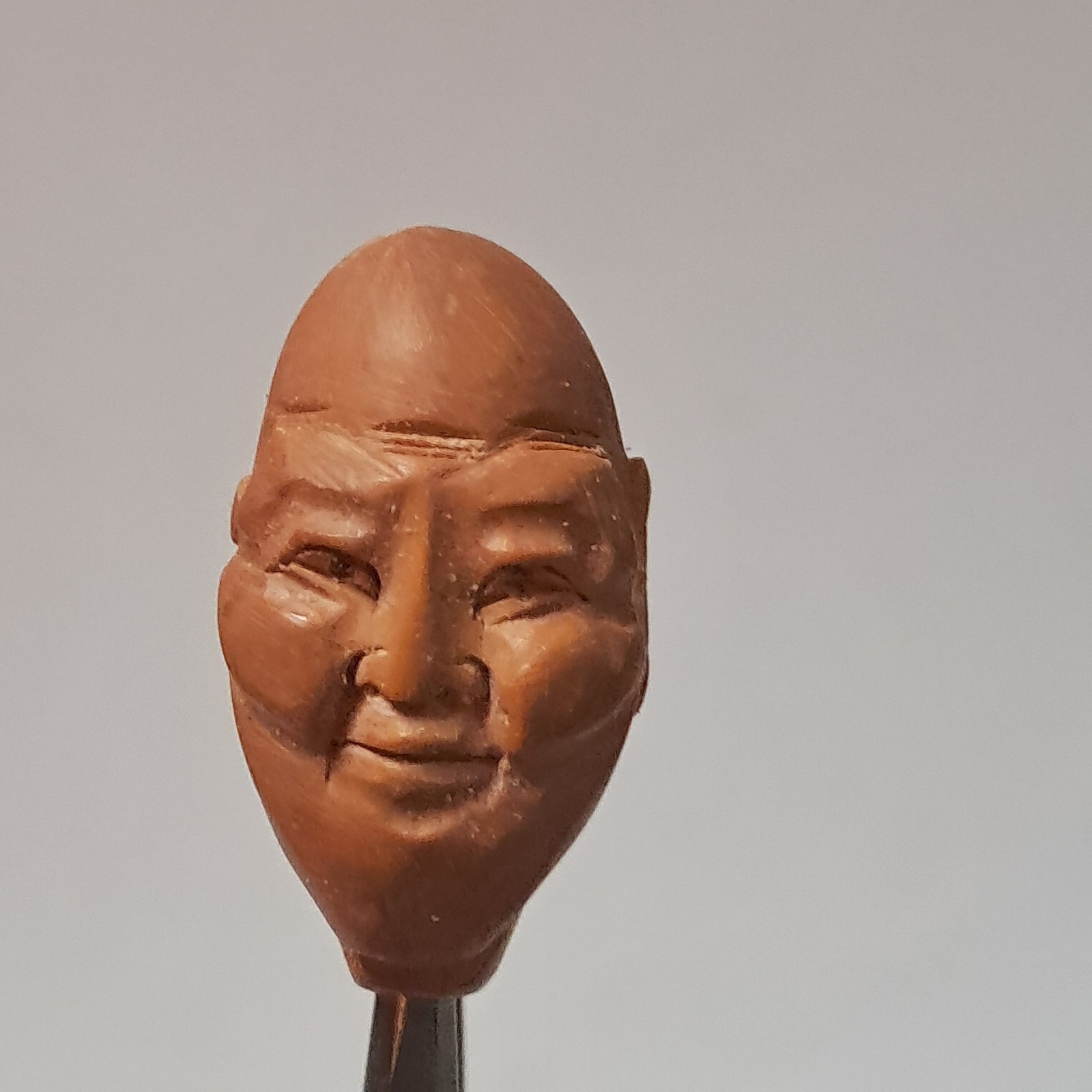 Chinese Carved Nut Hediao Laohan Buddha LOT 20 Bead Prayer Faces Vintage
