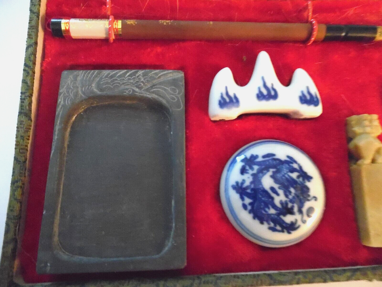 Vintage Asian Calligraphy Set, Thailand