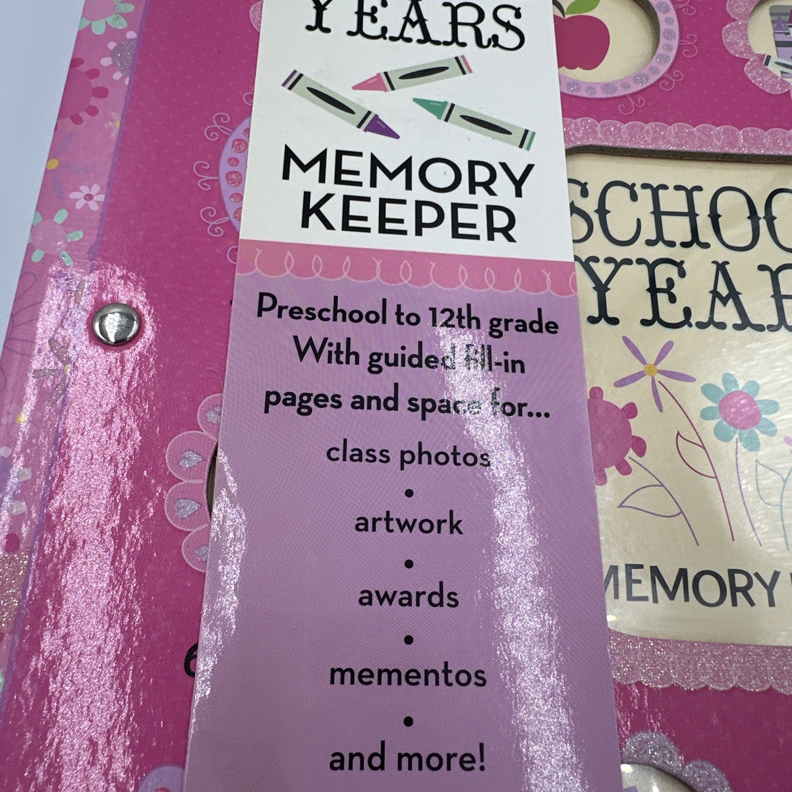 School Years Memory Keeper Pink Modern Floral