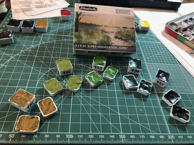 Schmincke Horadam Watercolor Super Granulating Sample Set | Assorted Colors