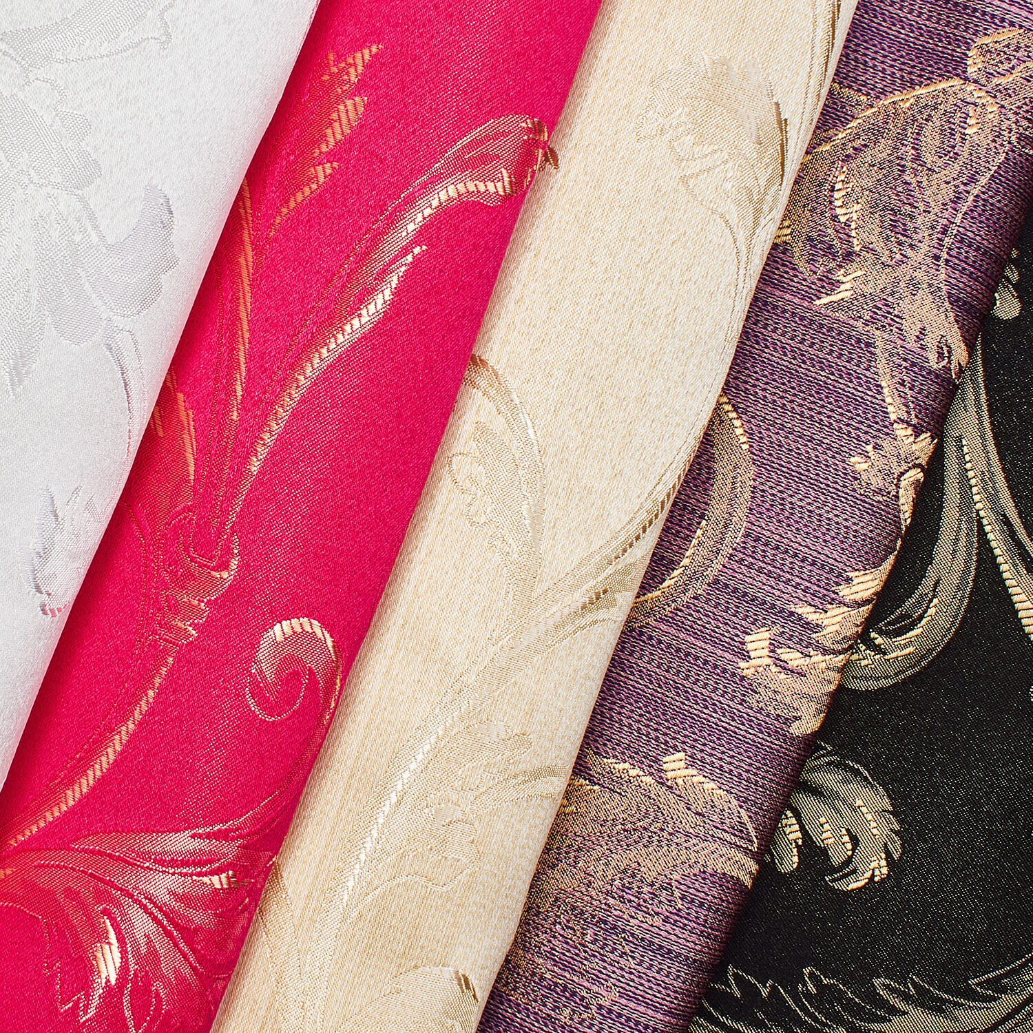 Damask Jacquard Brocade Vine Fabric 118″ By the Yard MANY COLORS!