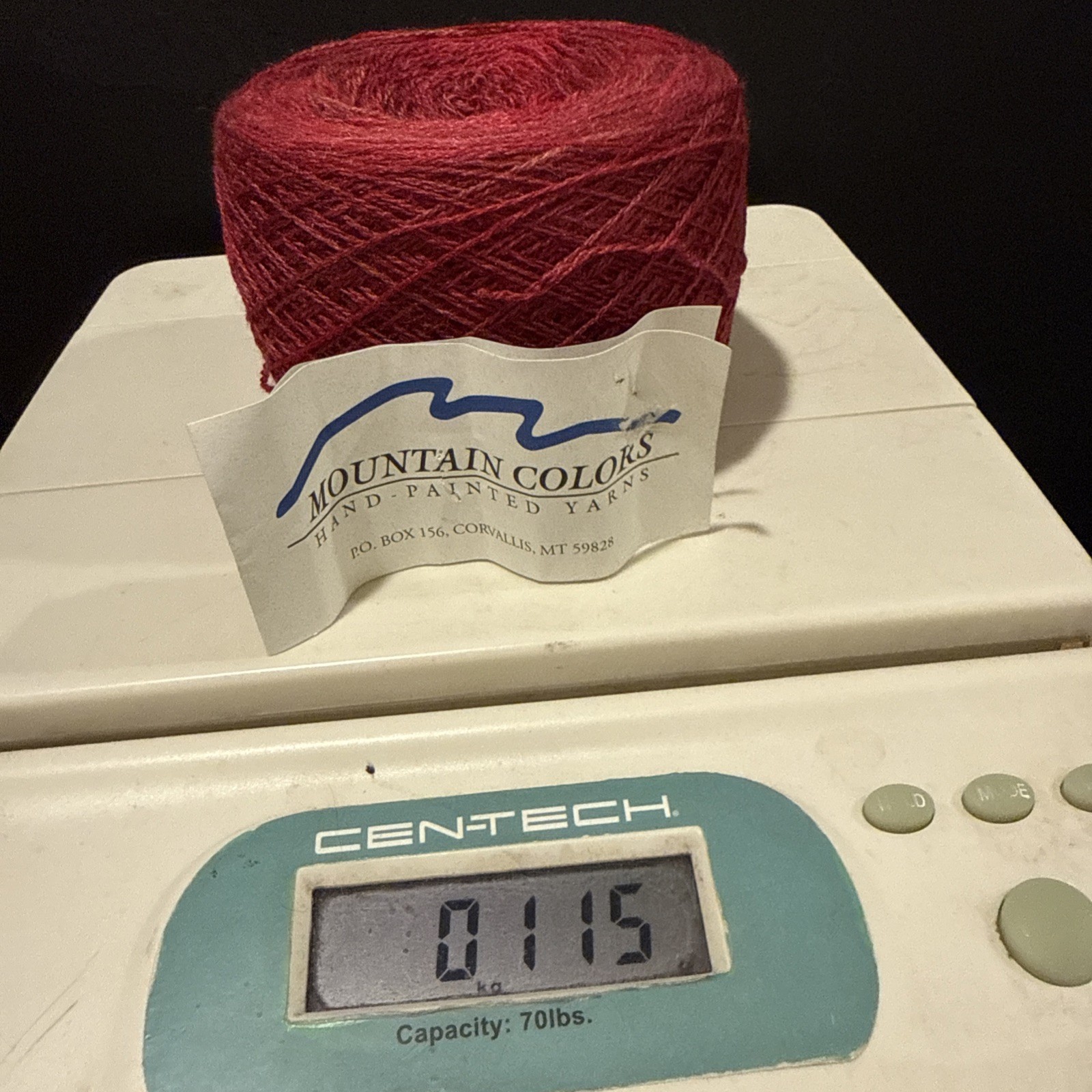 Mountain Colors Yarn 115G Hand Painted Winter Lace Ruby River Red Pink Wool Silk