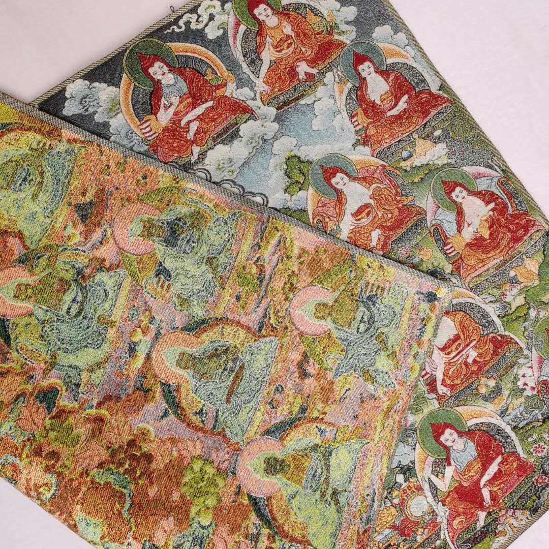 36″ Tibet Tibetan Cloth Silk Buddhism Sakyamuni Buddha Tangka Thangka 3659