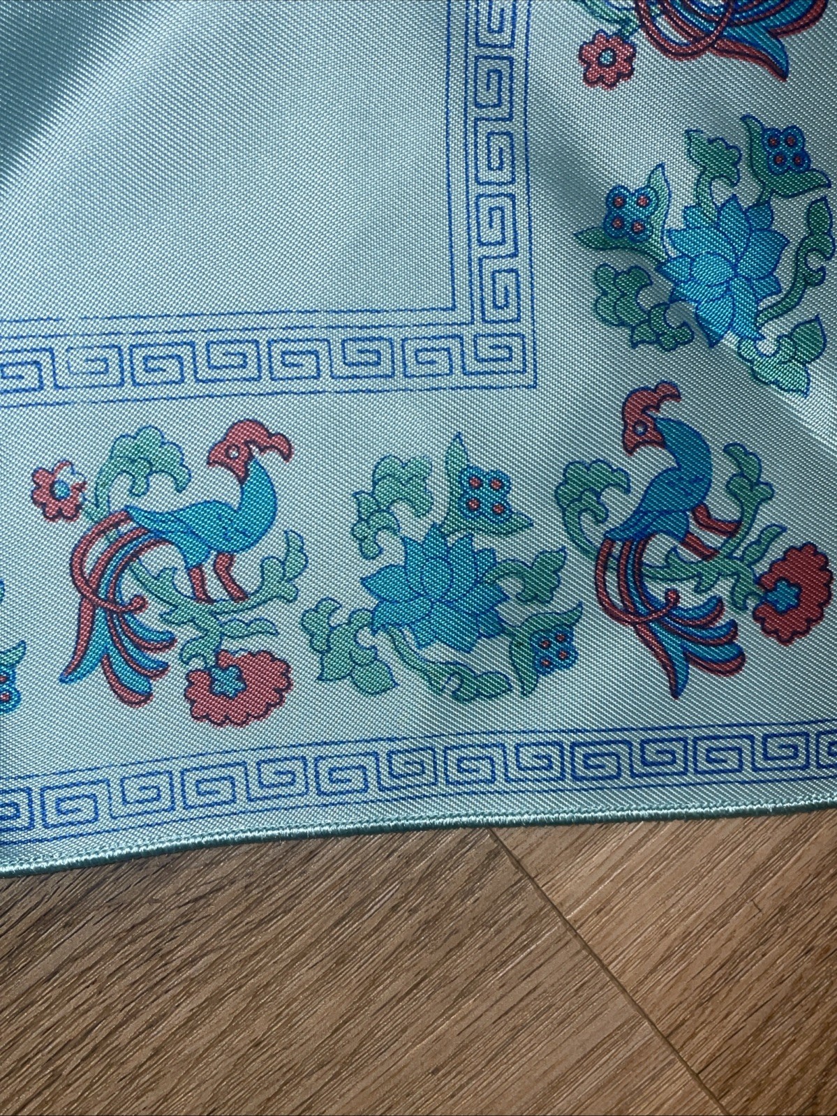 Vintage Chinese Famille Rose Phoenix Silk Table Runner Scarf Elegance ❤️blt15m23