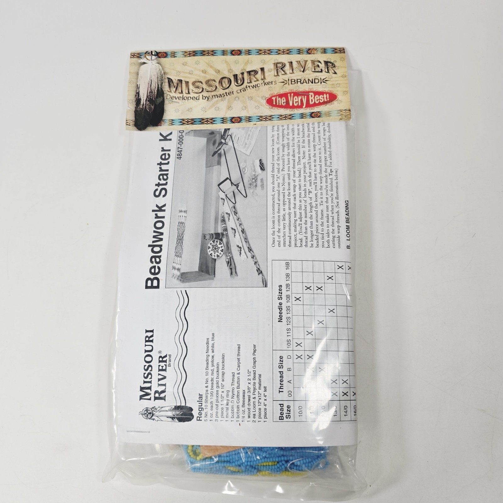 Missouri River Brand Beadwork Starter Kit MADE IN USA FREE SHIPPING