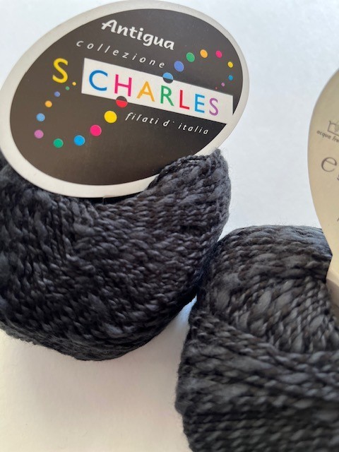 Stacy Charles “Antigua ” Lot of 10 balls of designer blend in deep black