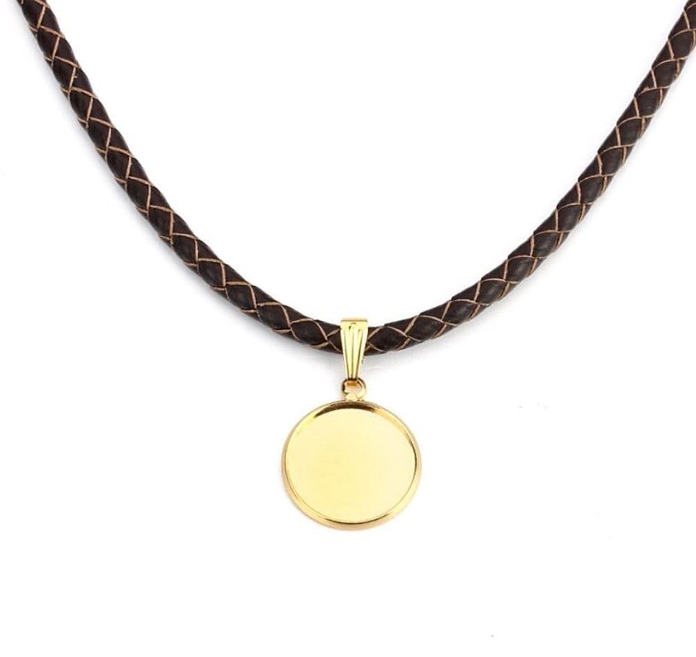 30Pcs Adabele Real Yellow Gold Plated Sterling Silver Hypoallergenic Pendant