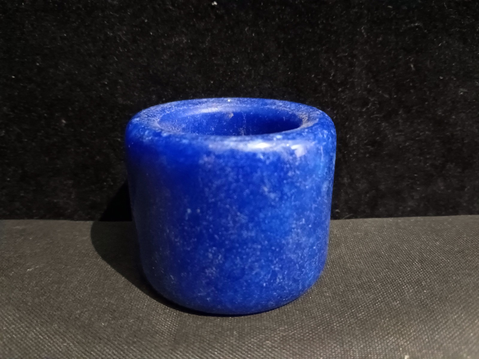 Excellent Chinese Blue Jade Thumb Ring