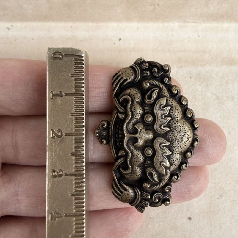 Vintage Tibetan Ziba Zha Ornament Handcrafted Antique Style Buckle