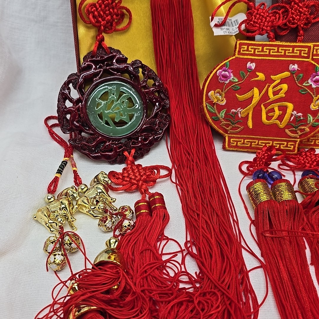 Chinese Hanging Decor Lot Of 9