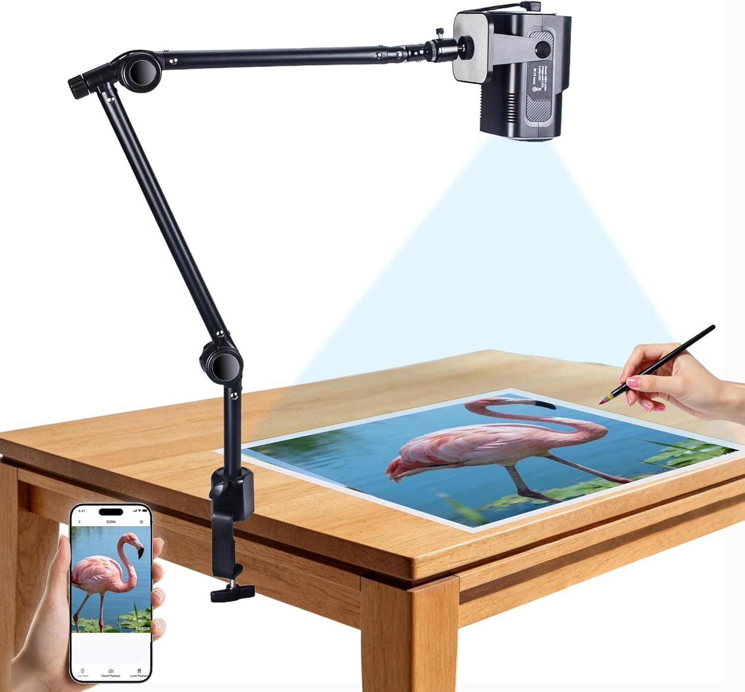 Art Projector for Tracing, Drawing Projector Smart Art Sketcher 1280*720 on Wall