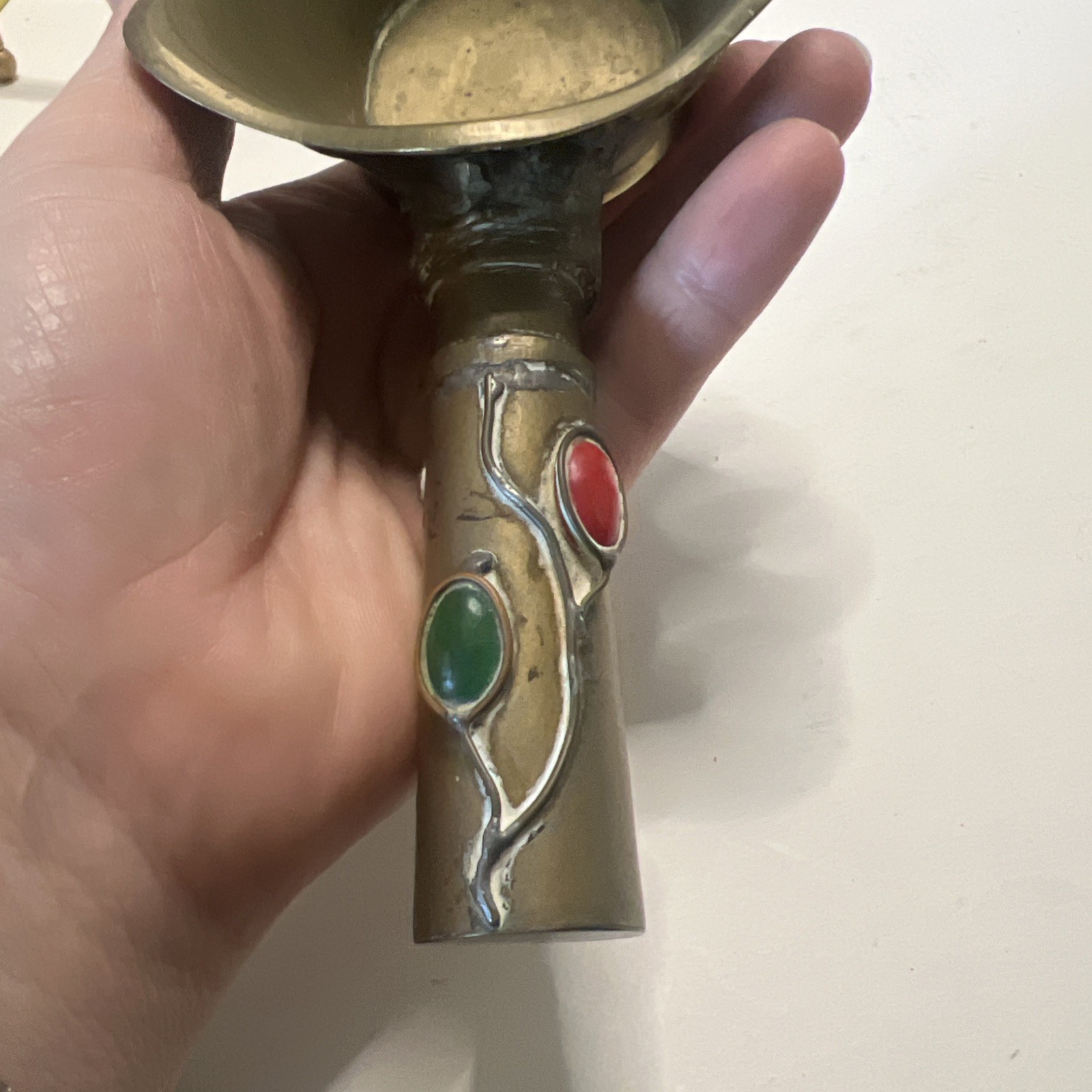 vintage Chinese brass silk iron
