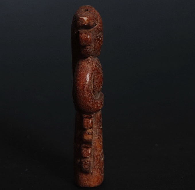 Chinese Folk culture Han dynasty style eremite statue! simple stone Carved