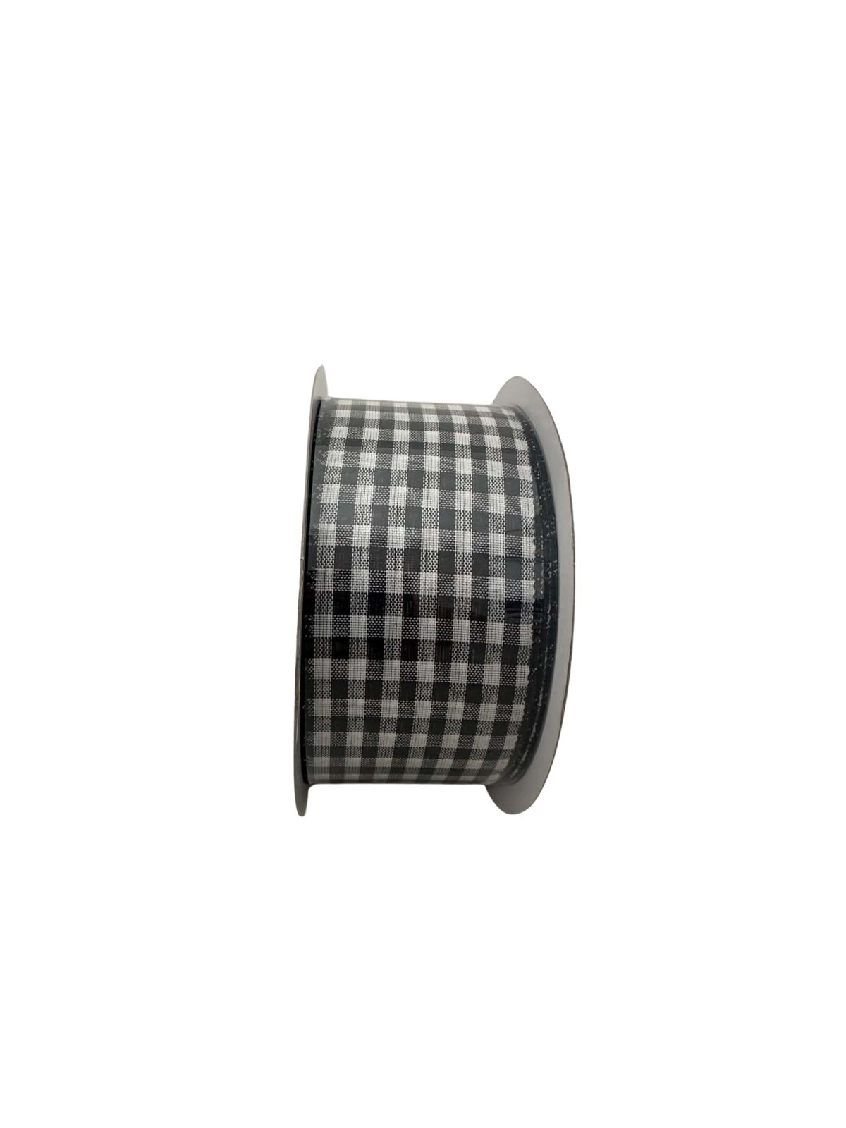 Kirkland Signature Wire Edged Ribbon 2.5 in Wide x 50 Yards Black Plaid