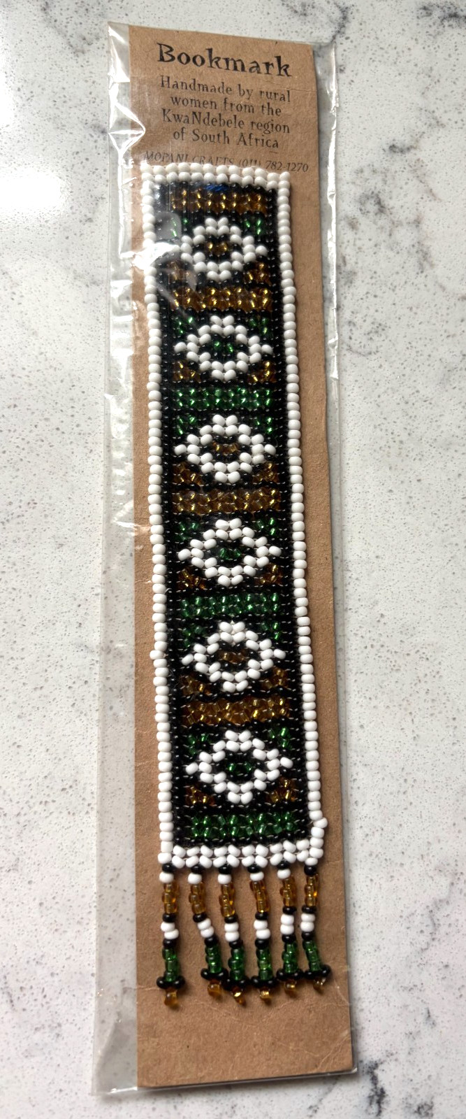 Vintage Beaded Bookmark KwaNdebele Region South Africa – NEW