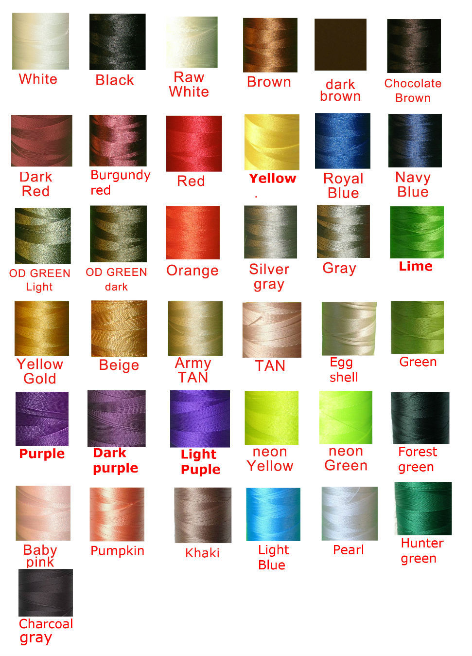 Bonded Nylon sewing Thread #138 T135 for Upholstery outdoor leather shoes