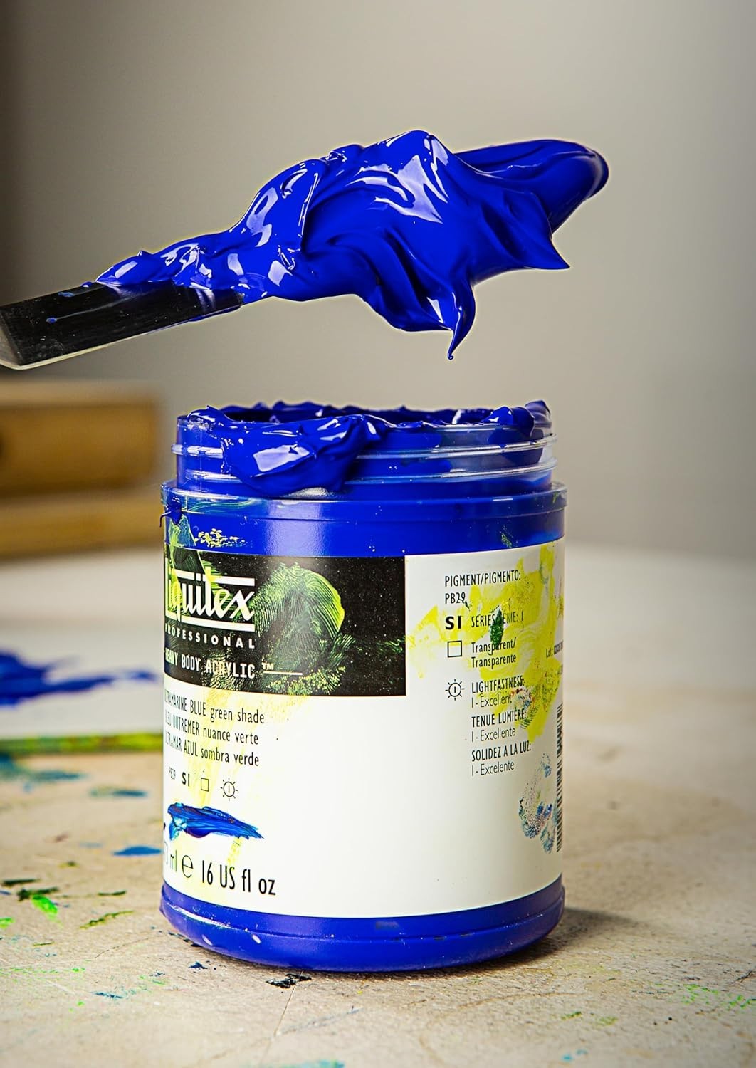 High Viscosity Yellow Oxide Acrylic Paint, 2oz Tube – UV Resistant Quality