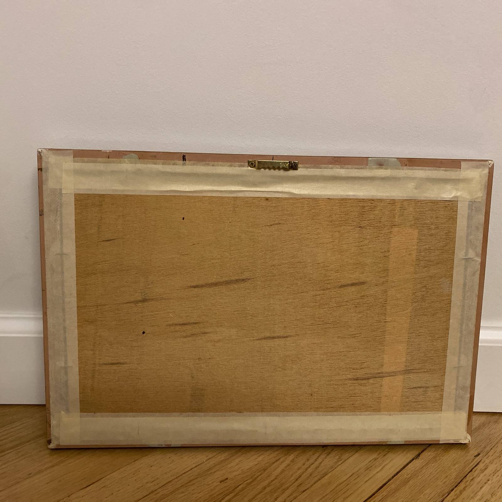 Chinese 3-D Art Great Wall Of China Made Of Feathers Framed Approx. 14.5” X 10”