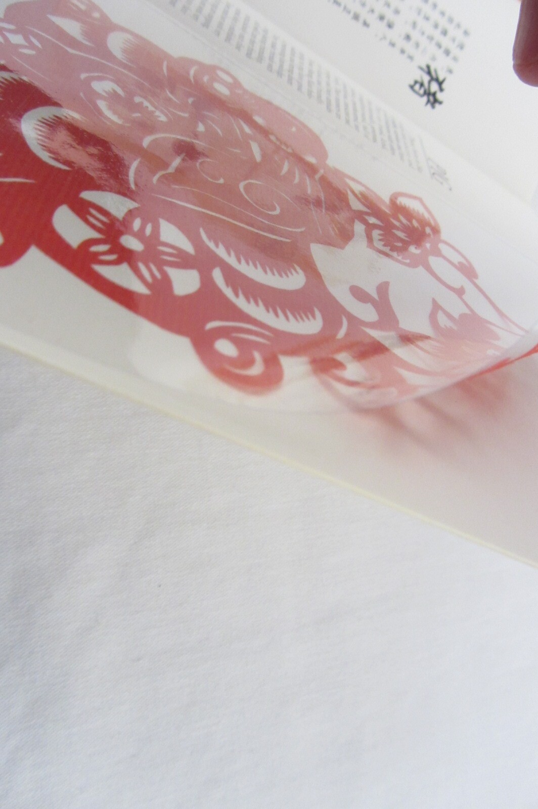 Chinese Paper Cuts of the Zodiac in Book Form w/ Story and removable, English