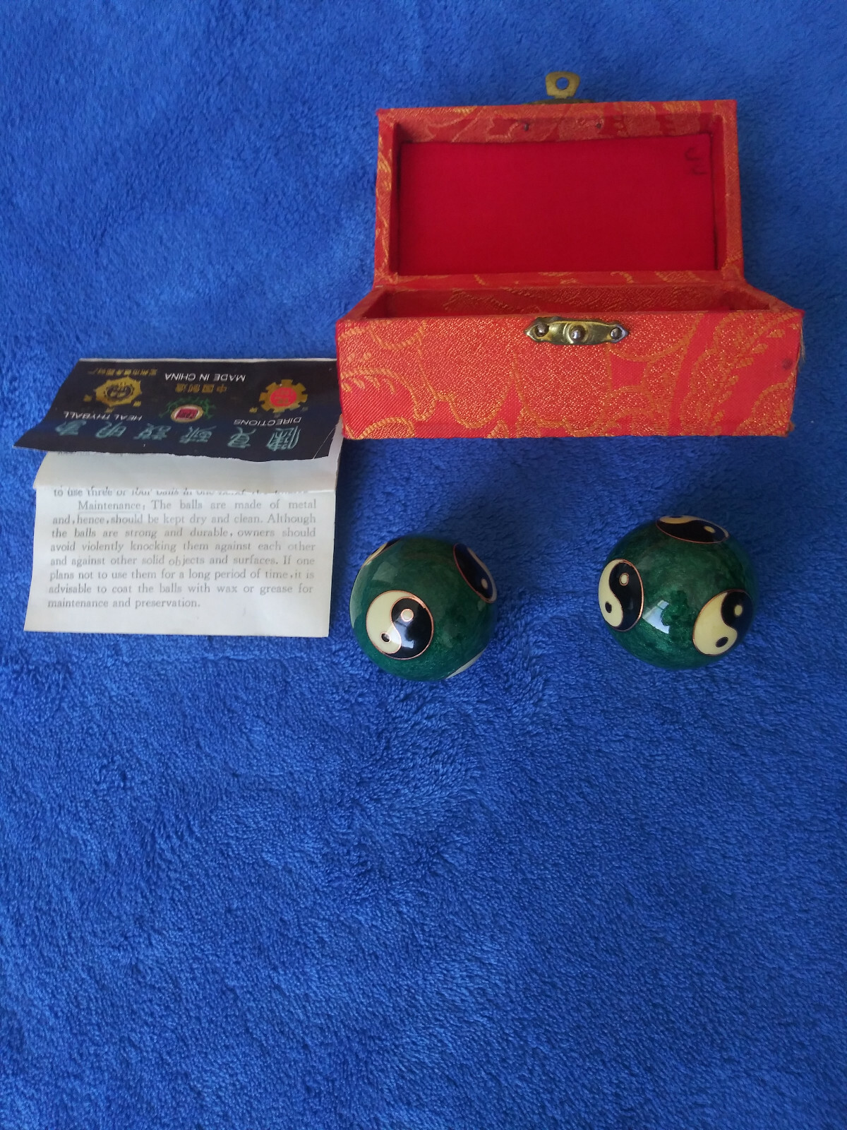 Healthy Ball Lotus Pond – Health Exerciser Muscle Strength Meditation Iron Balls