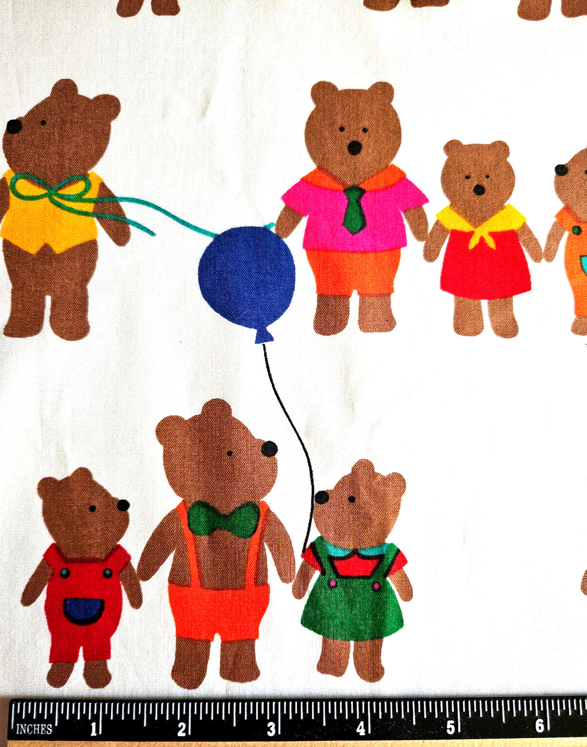 Fun Zone Bear Fabric by Hoffman California Fabrics 43″Wide by the yard Cotton