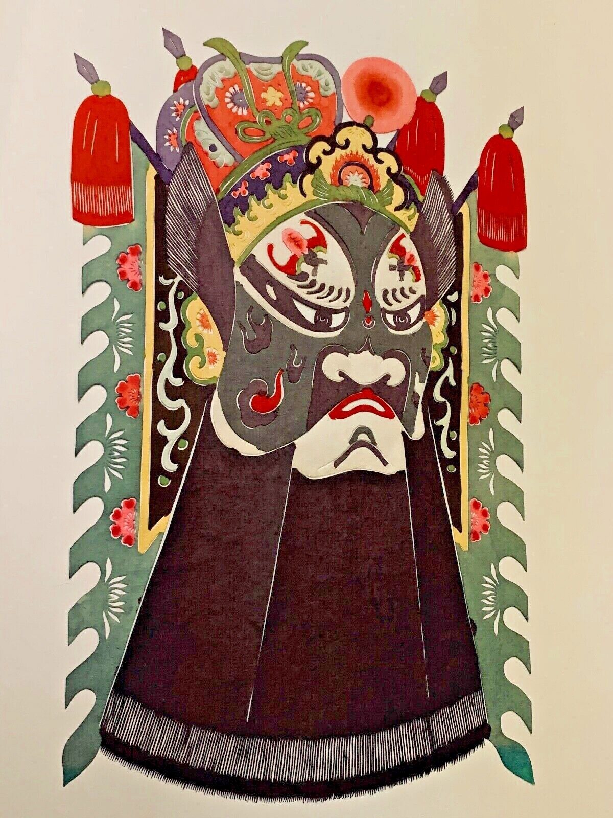 PAPER CUT OUT ART ORIENTAL MAN