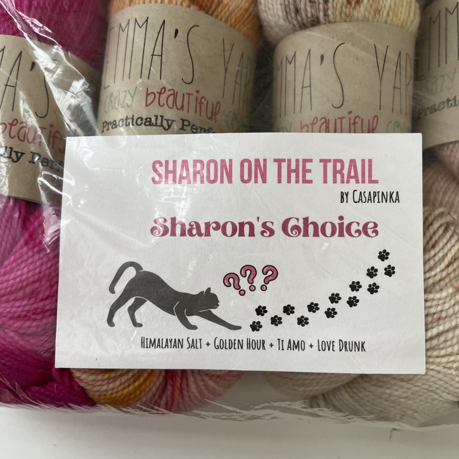 Emma’s Yarn – Sharon on the Trail Sharon’s Choice Kit w/pattern by Casapinka