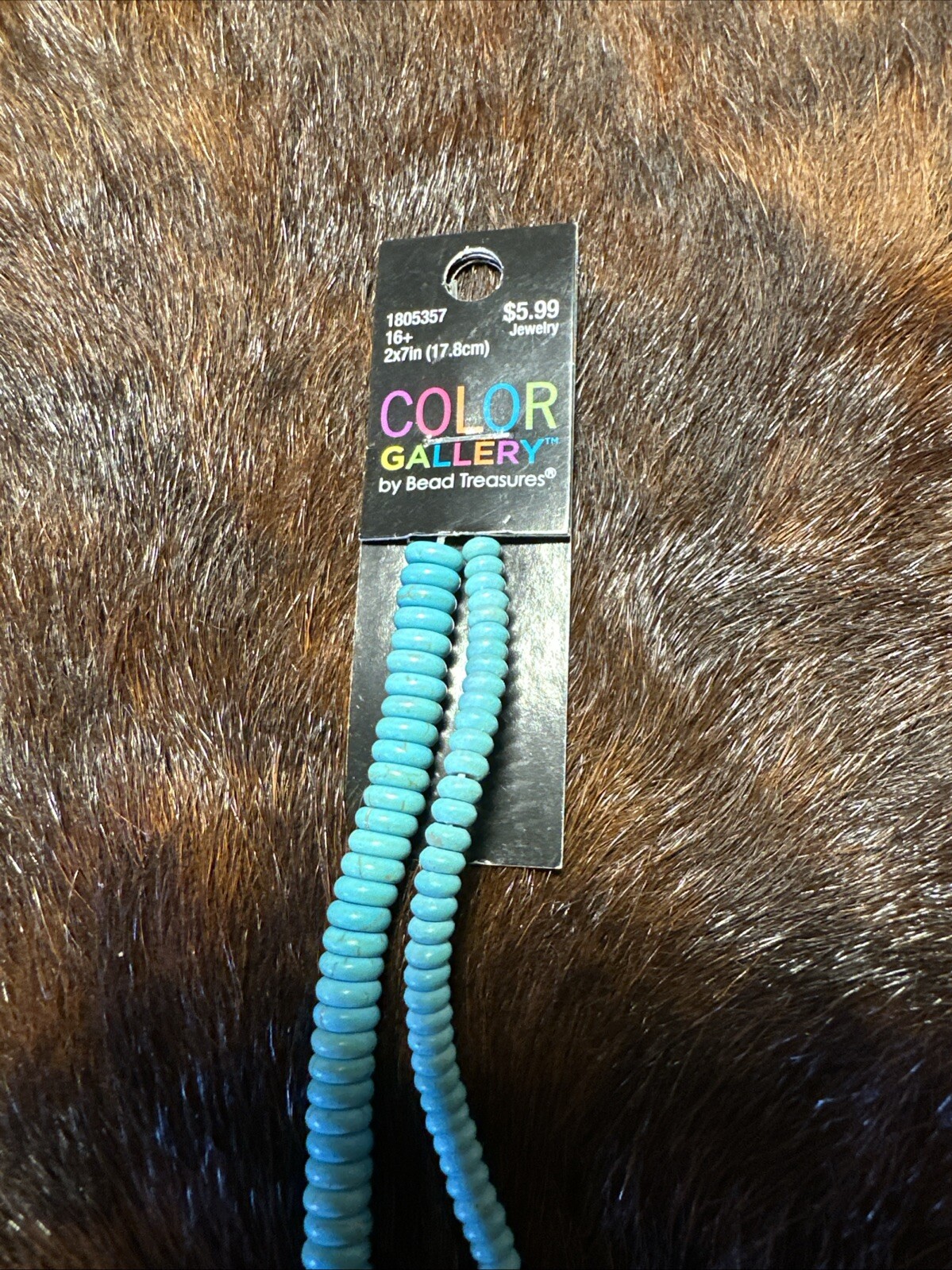Turquoise Bead Strands Button Shape 17.8cm 7 Inches Long 4 Strands Size Varies