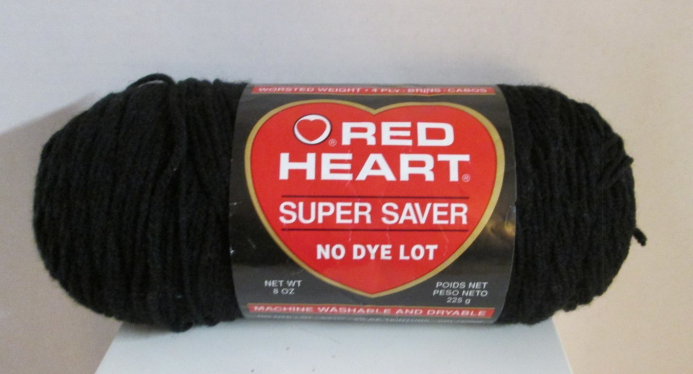 1 Skein 8 oz Red Heart Super Saver Yarn No Dye Lot Acrylic #4 – Choose Color