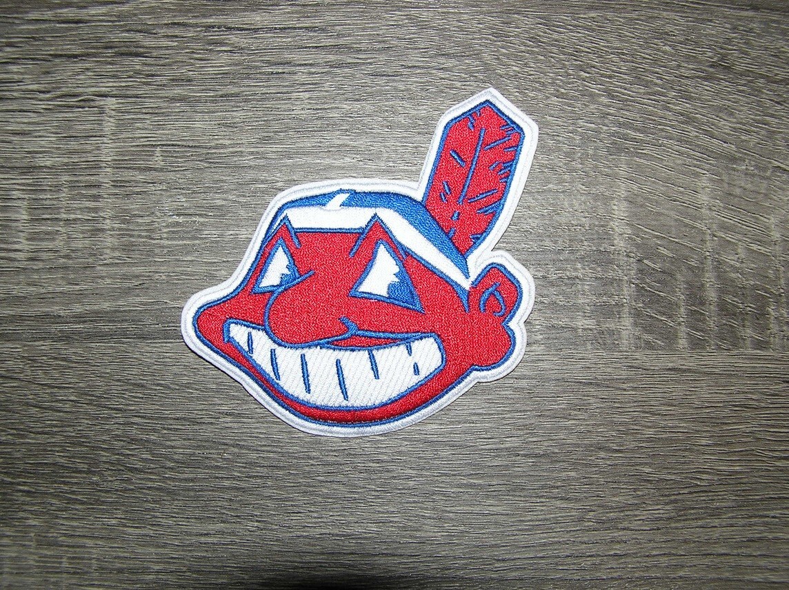 Cleveland Indians Chief Wahoo Baseball Sports Embroidered Iron On Patch 4″ x 4″