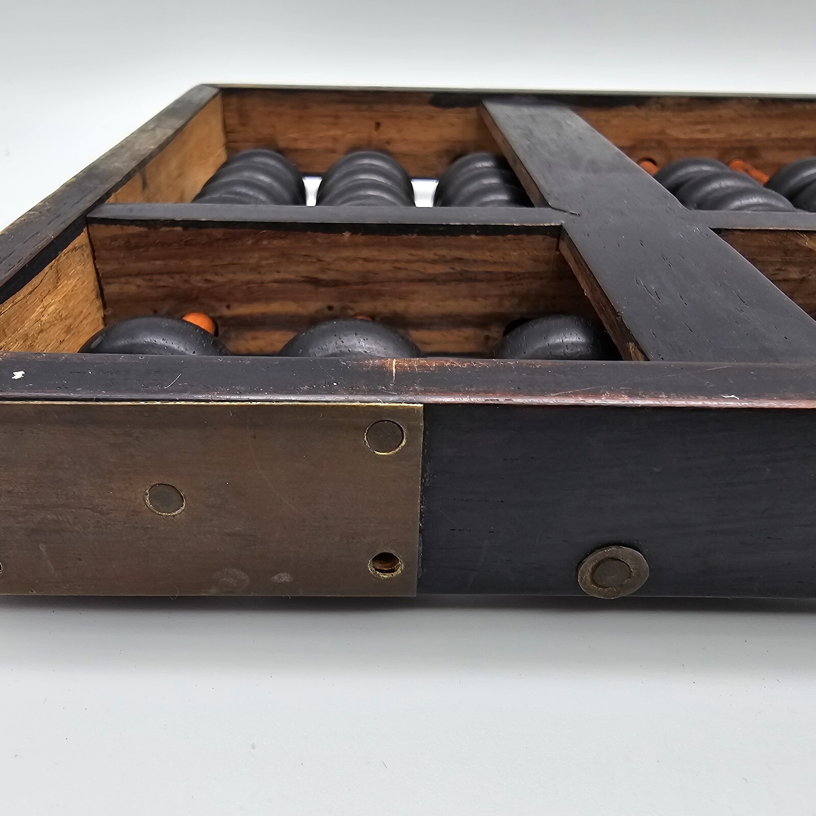 Vintage Wood & Brass Abacus Lot Of 2