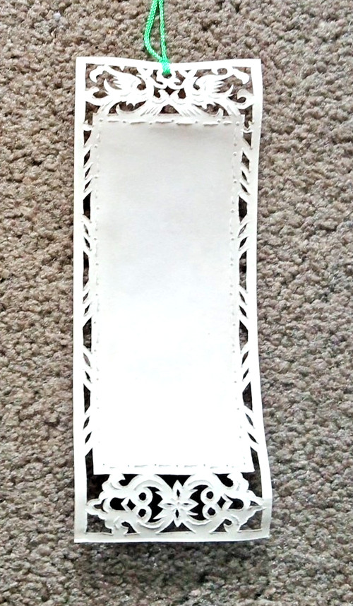 6 VTG CHINESE PAPER BOOKMARKS CUTOUTS HORSES NOS OPENWORK ORIGINAL FABRIC BOX