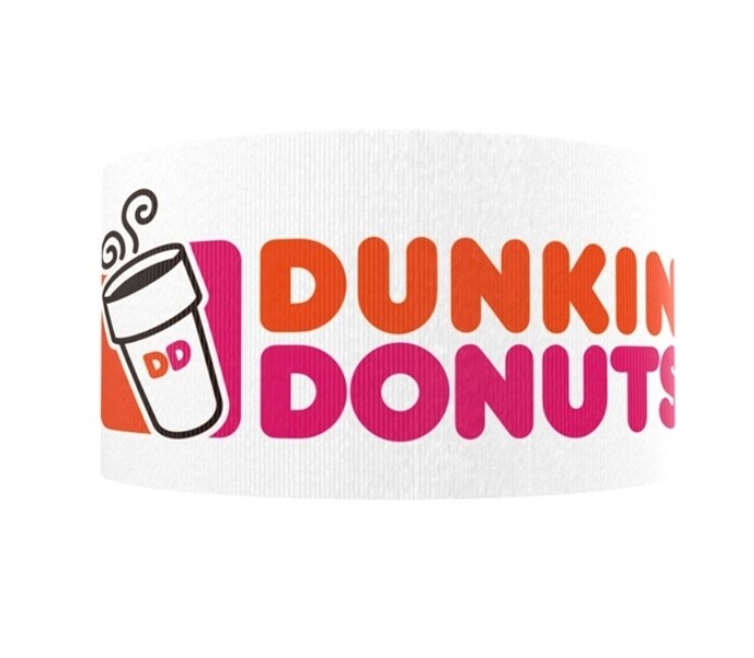 1.5 INCH Donut GROSGRAIN RIBBON Hair Bow Supplies Food Dunkin Donuts 1160905