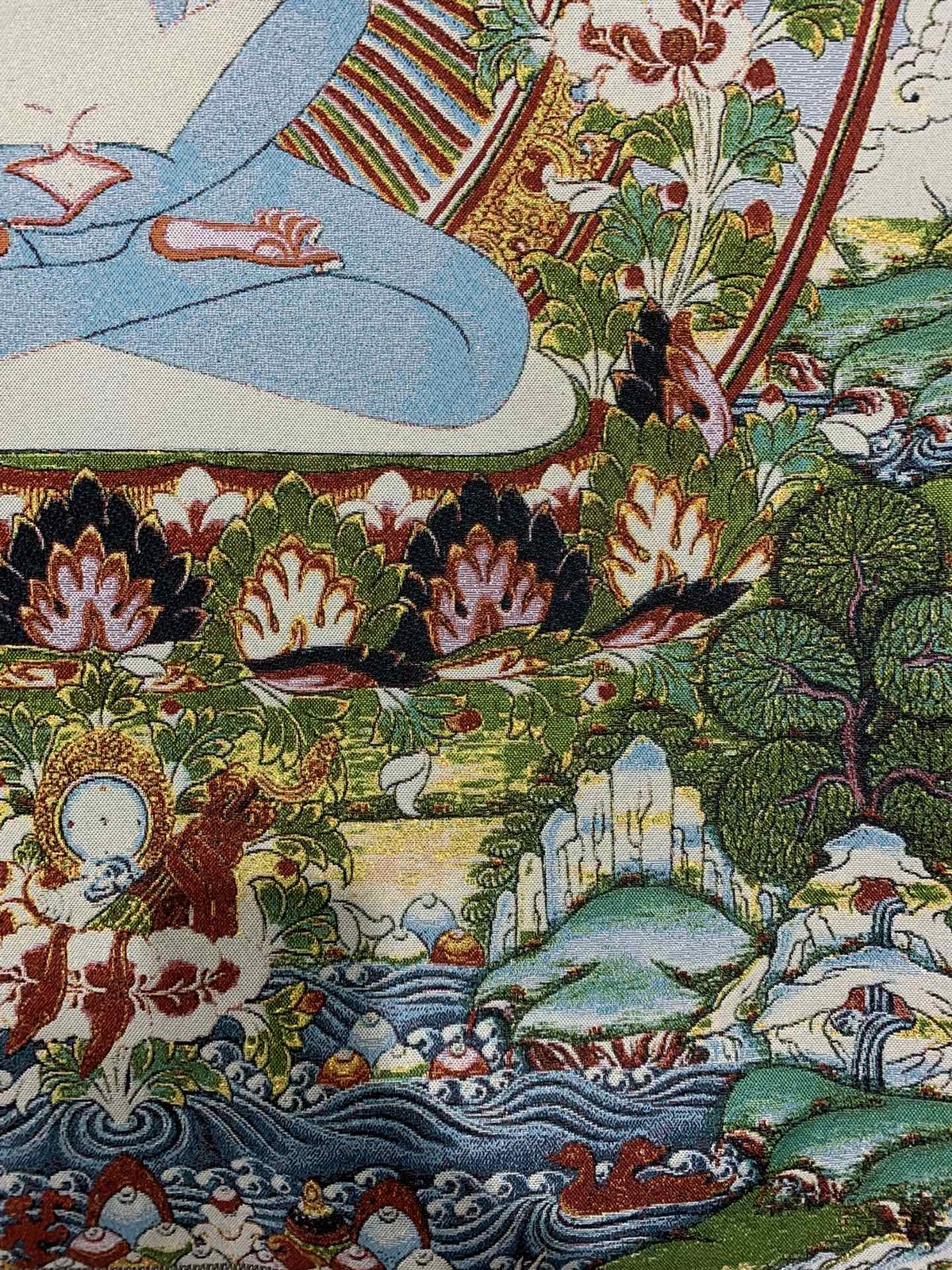 36″ Tibet Tibetan Cloth Silk Samantabhadra Kuntuzangpo Adibuddha Tangka Thangka8