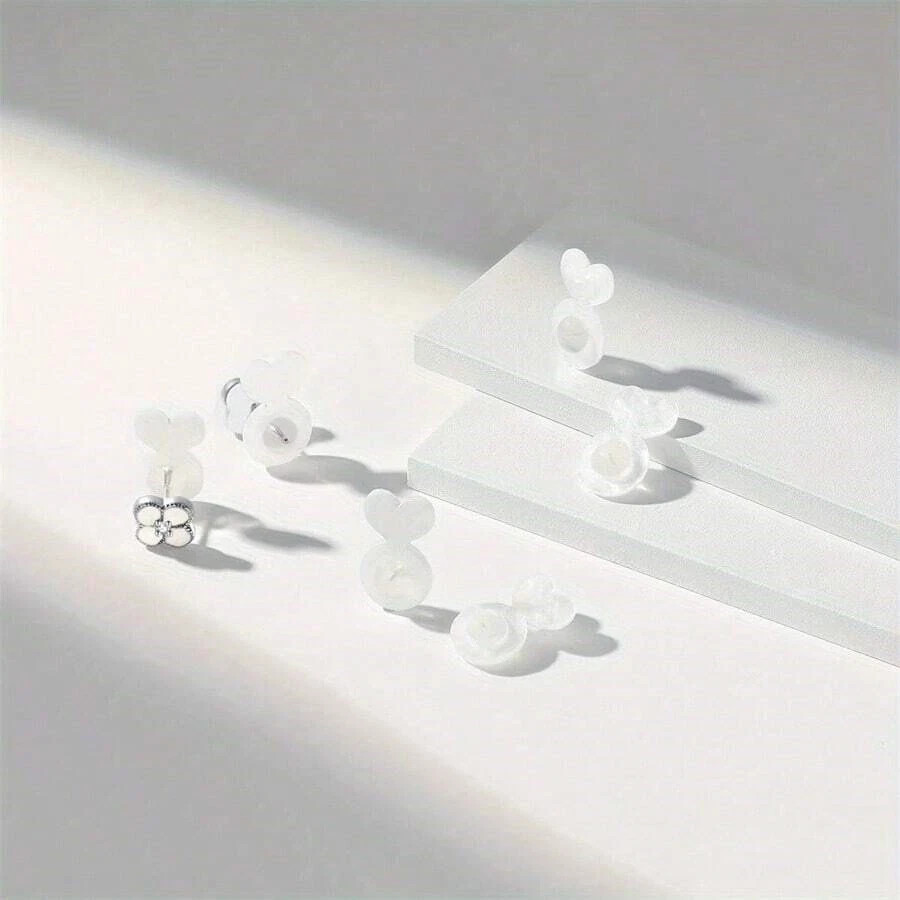 10/20 Pcs Earring Lifter Backs Replacements Rubber Earring Backs for Droopy Ears