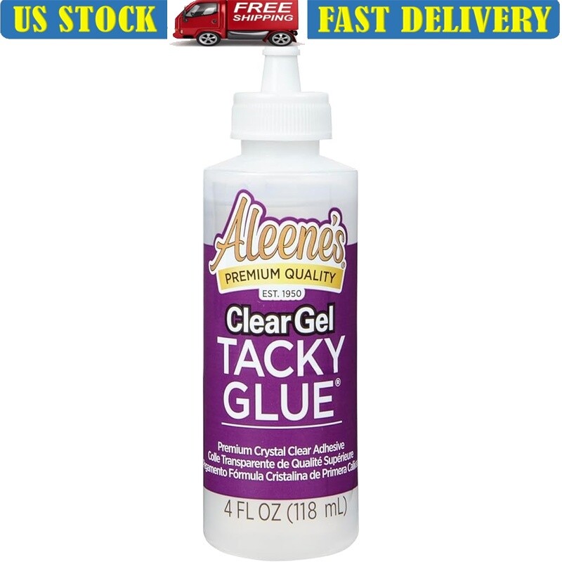 Clear Gel Tacky Glue Eco Friendly Adhesive DIY Crafts Slime 4oz Bottle New