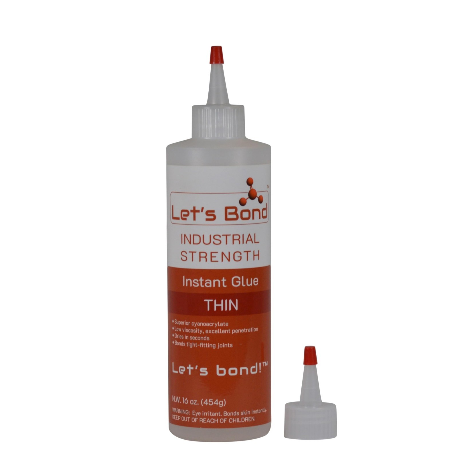 Professional Grade Instant Glue – Thin Cyanoacrylate Adhesive, 16 oz, Fast Dryin