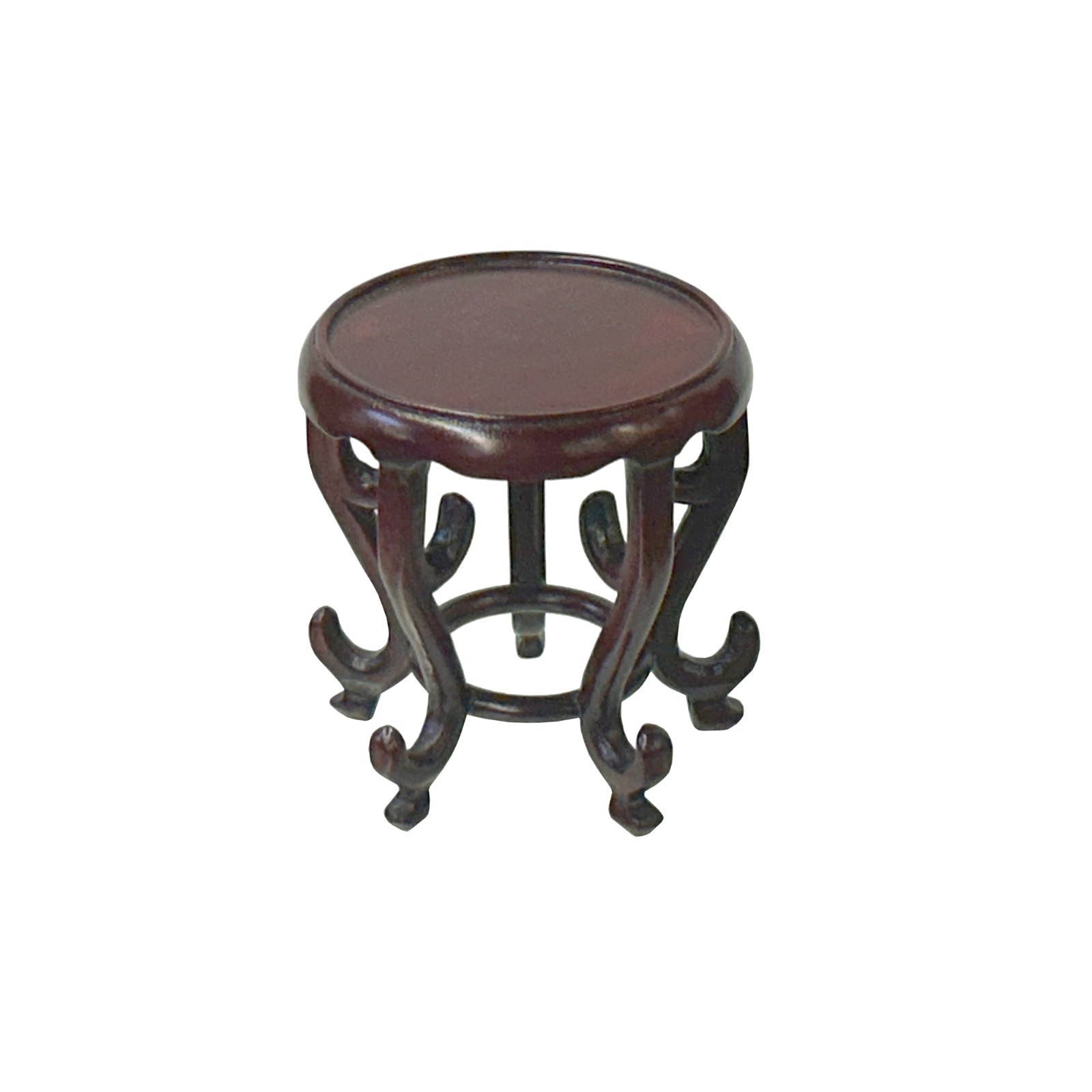 2.75″ Oriental Reddish Brown 5 Legs Round Wood Stand Riser Easel st1070B