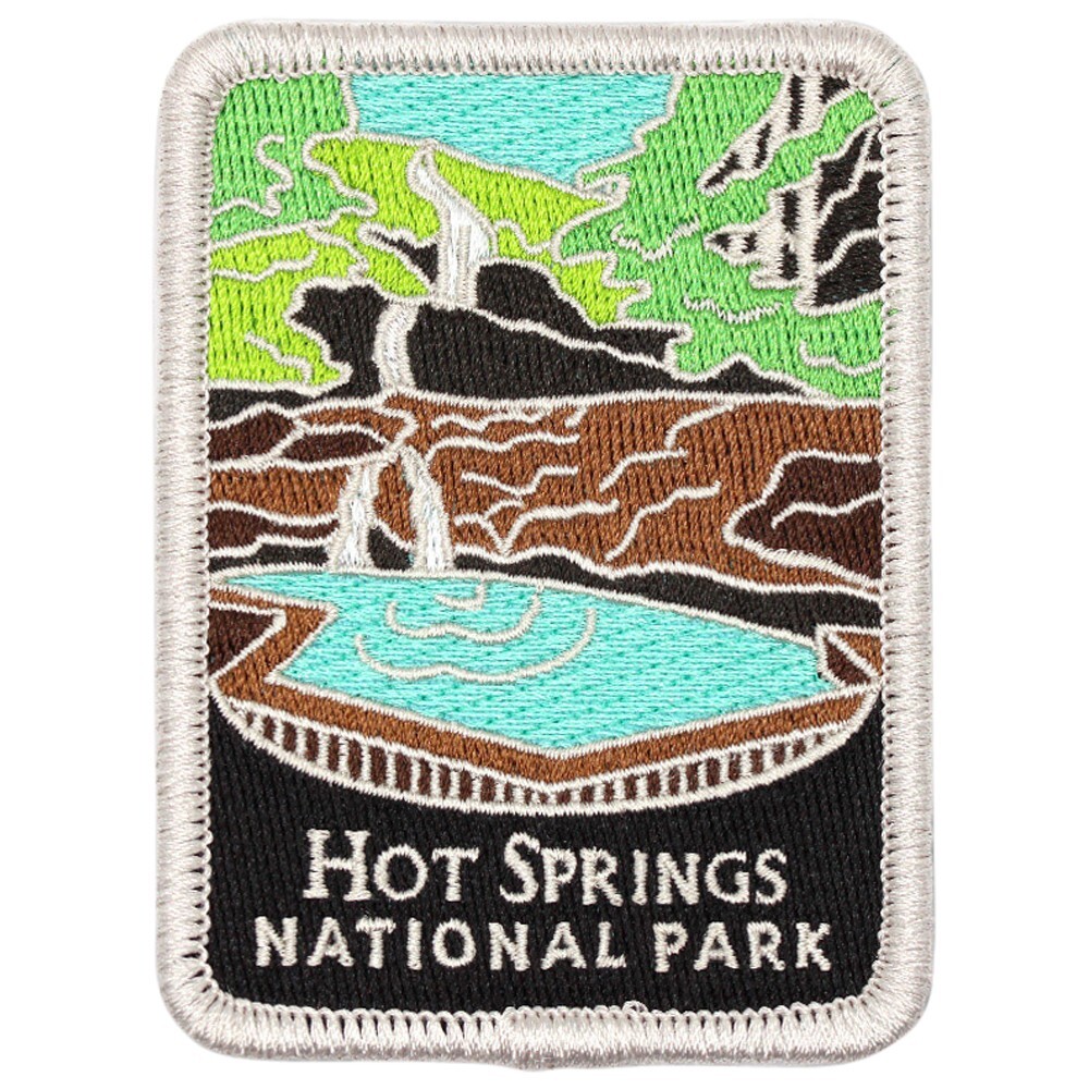 Hot Springs National Park Patch – Arkansas Traveler Series Badge 3″ (Iron on)