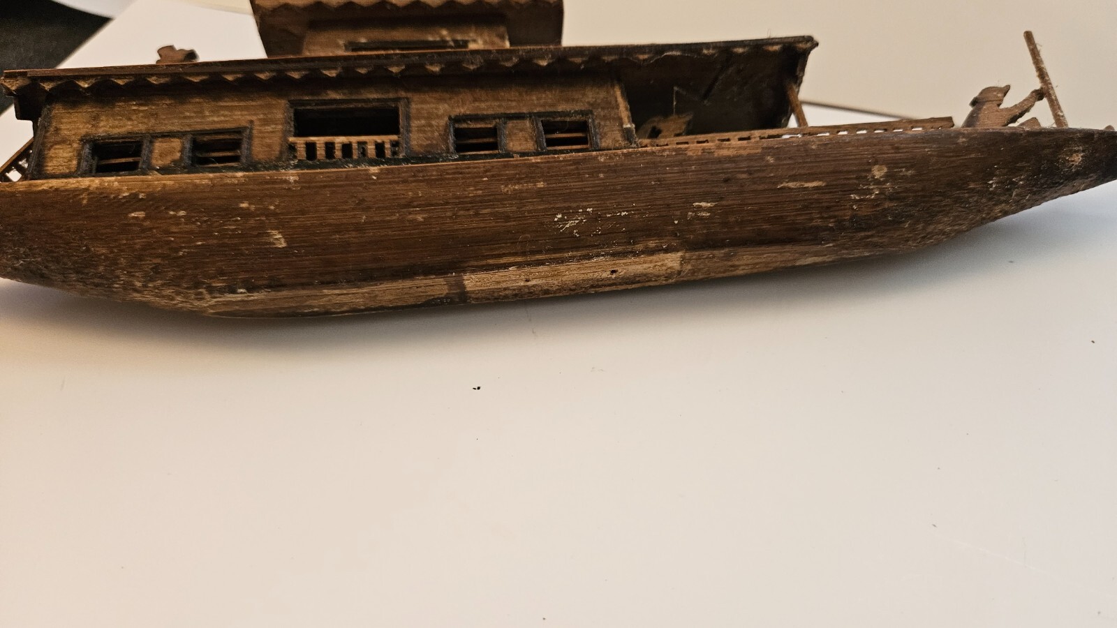 Vintage Chinese Wood Carvings and Folk Art – Boats, Shadowbox Wagons
