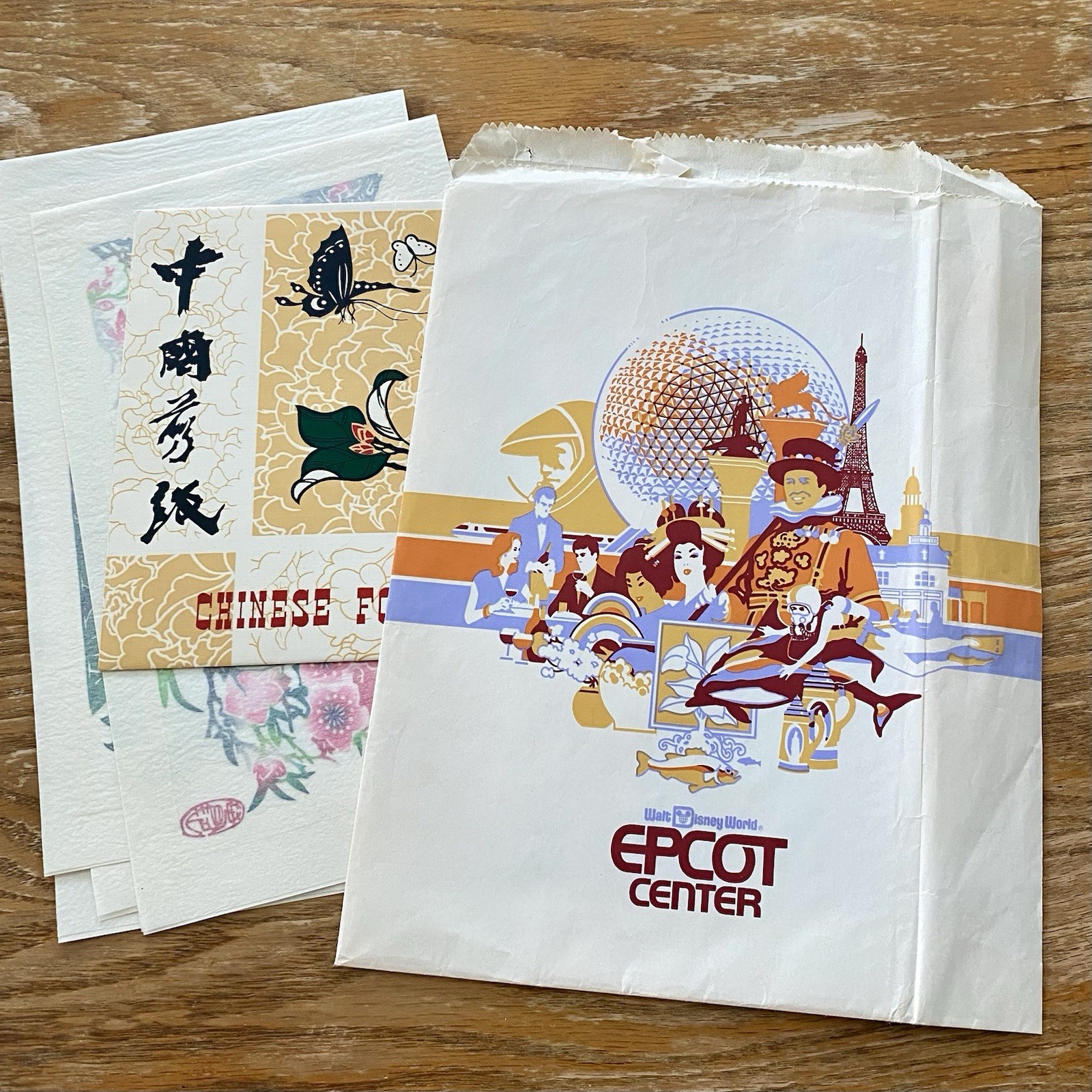 Vintage 1980’s Chinese Cut Paper Florals From Epcot China