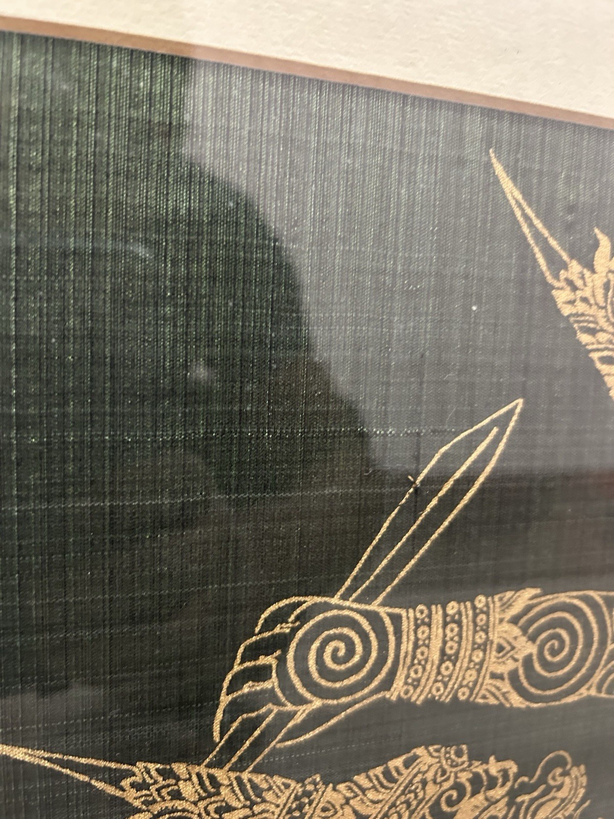 Vintage Thai Temple Silk/ Rubbing dated between the 1960s and 1980s