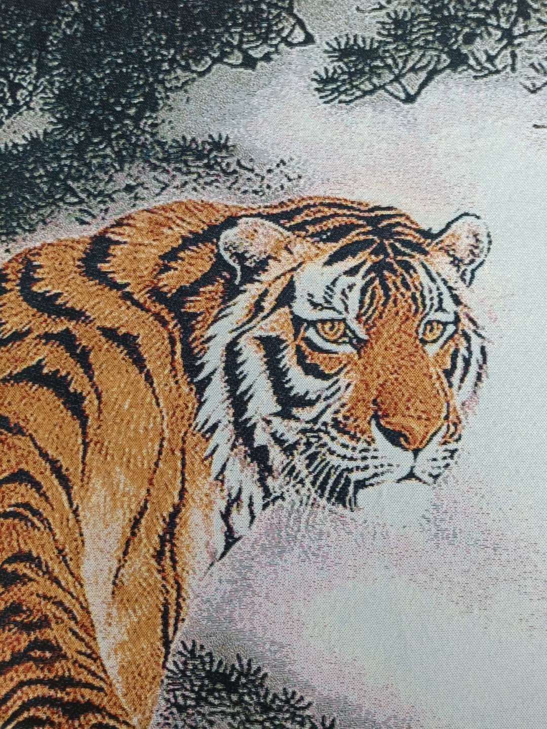 36″ Chinese Cloth Silk 12 Zodiac Animal Tiger Painting Home Decoration#13598