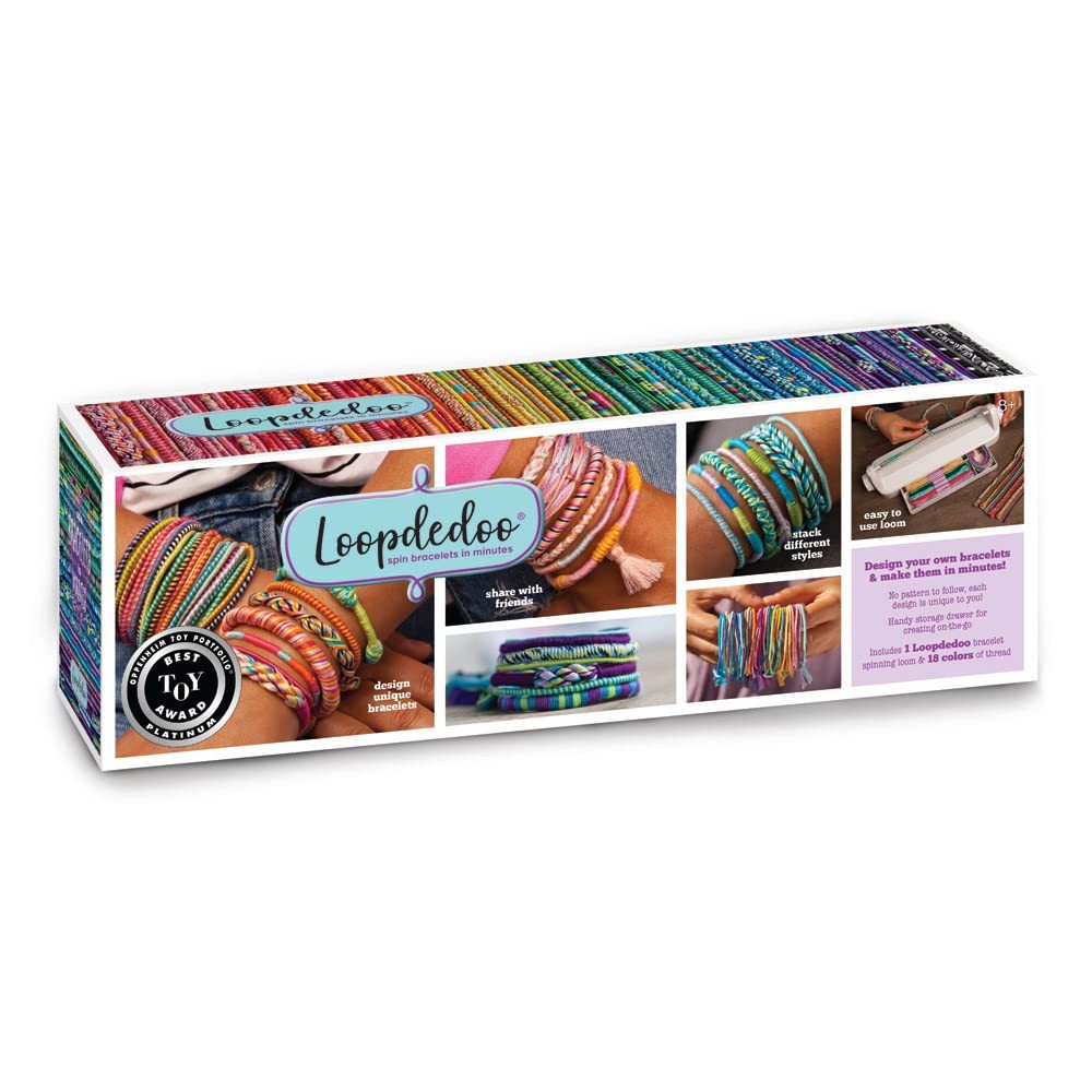 Loopdedoo DIY Friendship Bracelet Maker Kit – Medium, Multicolor