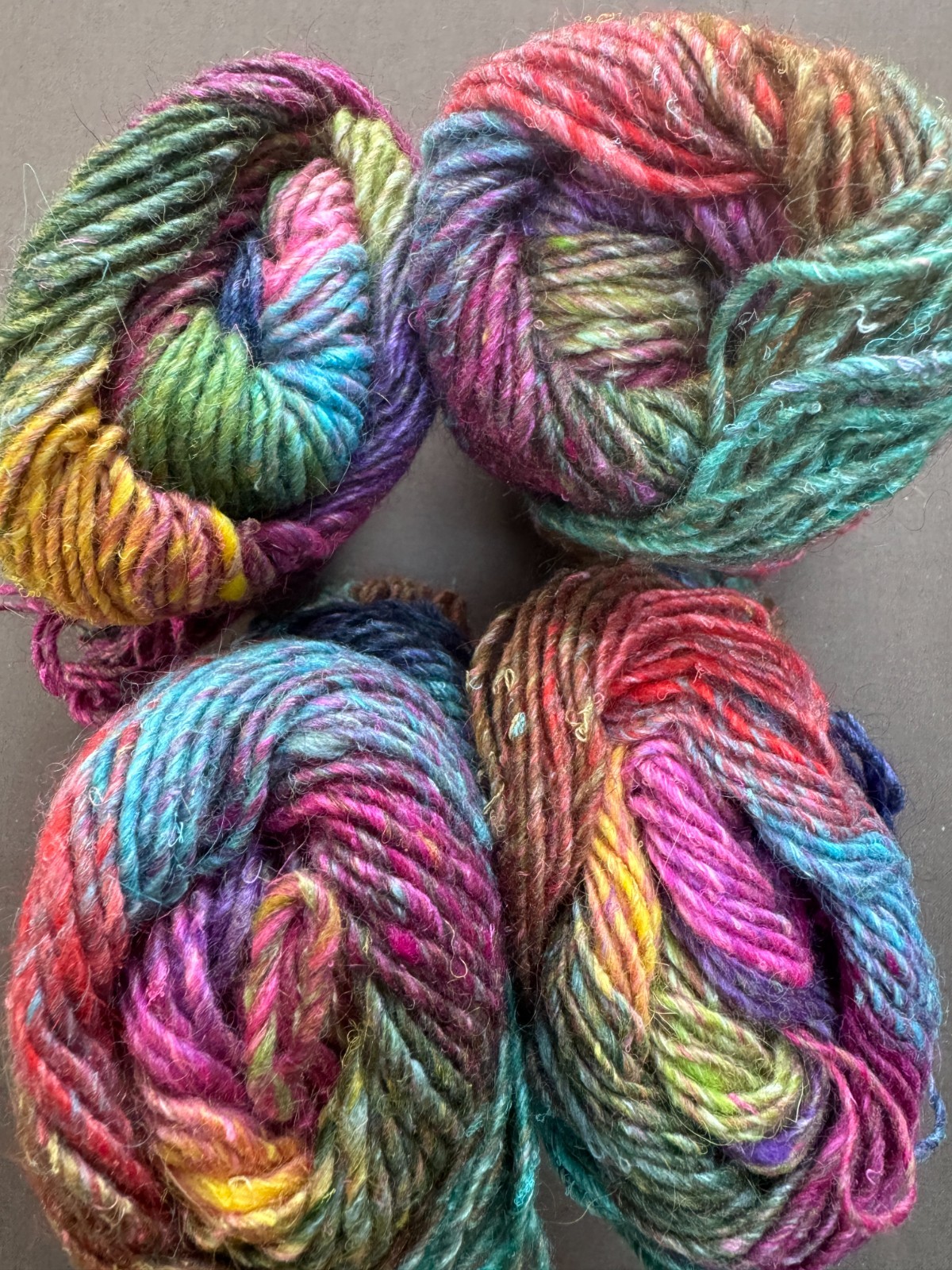 NORO SILK GARDEN YARN 4 Skeins – 109 Yards ea Wool/Silk/Nylon/Mohair Lot 87 S