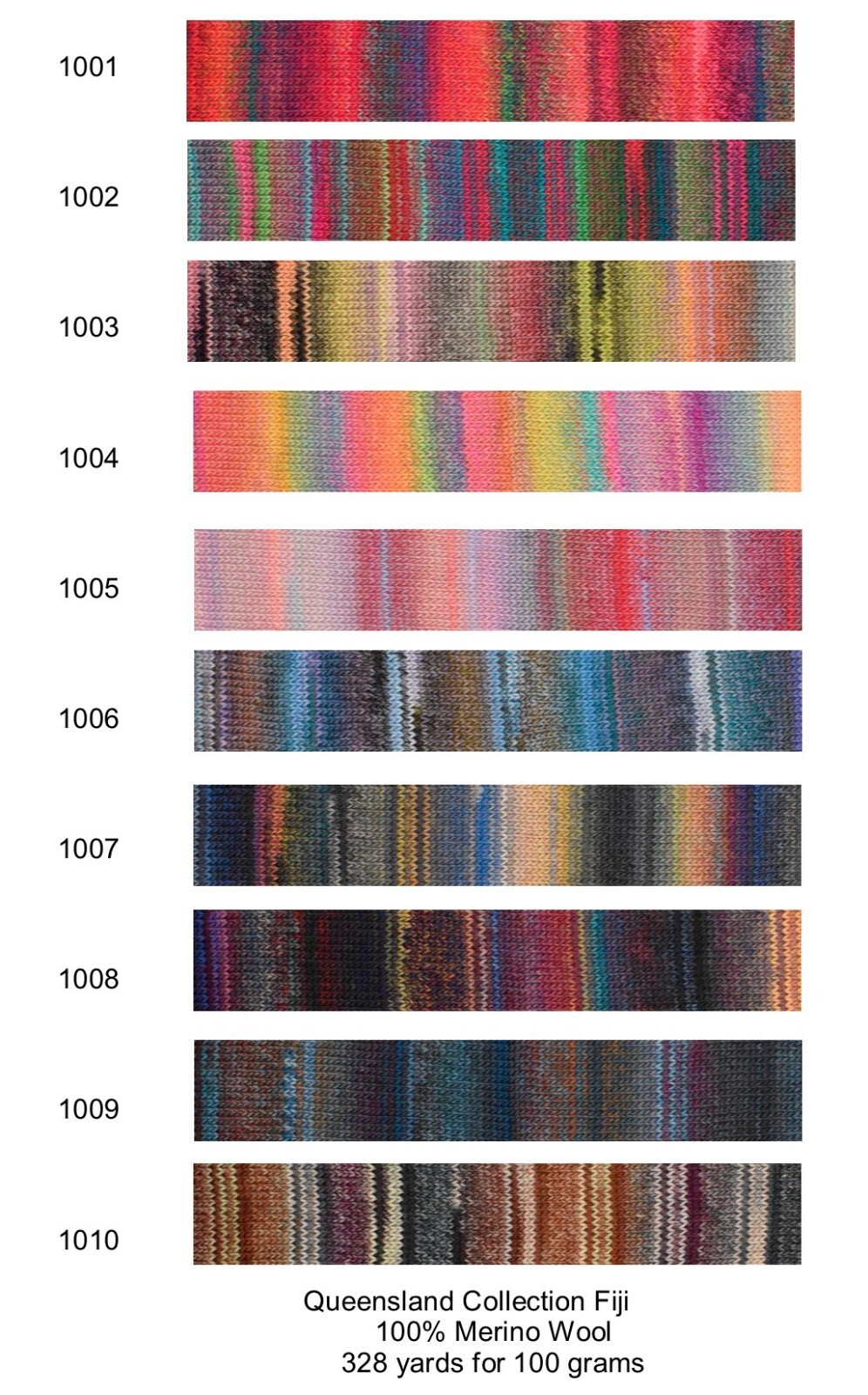 Fiji Yarn from Queensland Collection; All 10 Colors