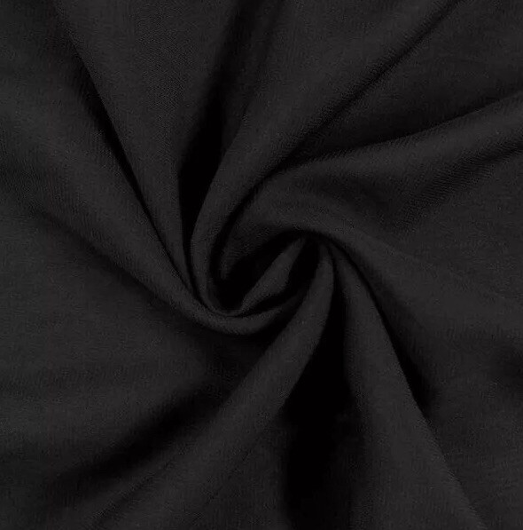 3 Yard Black Georgette Fabric 60” Width