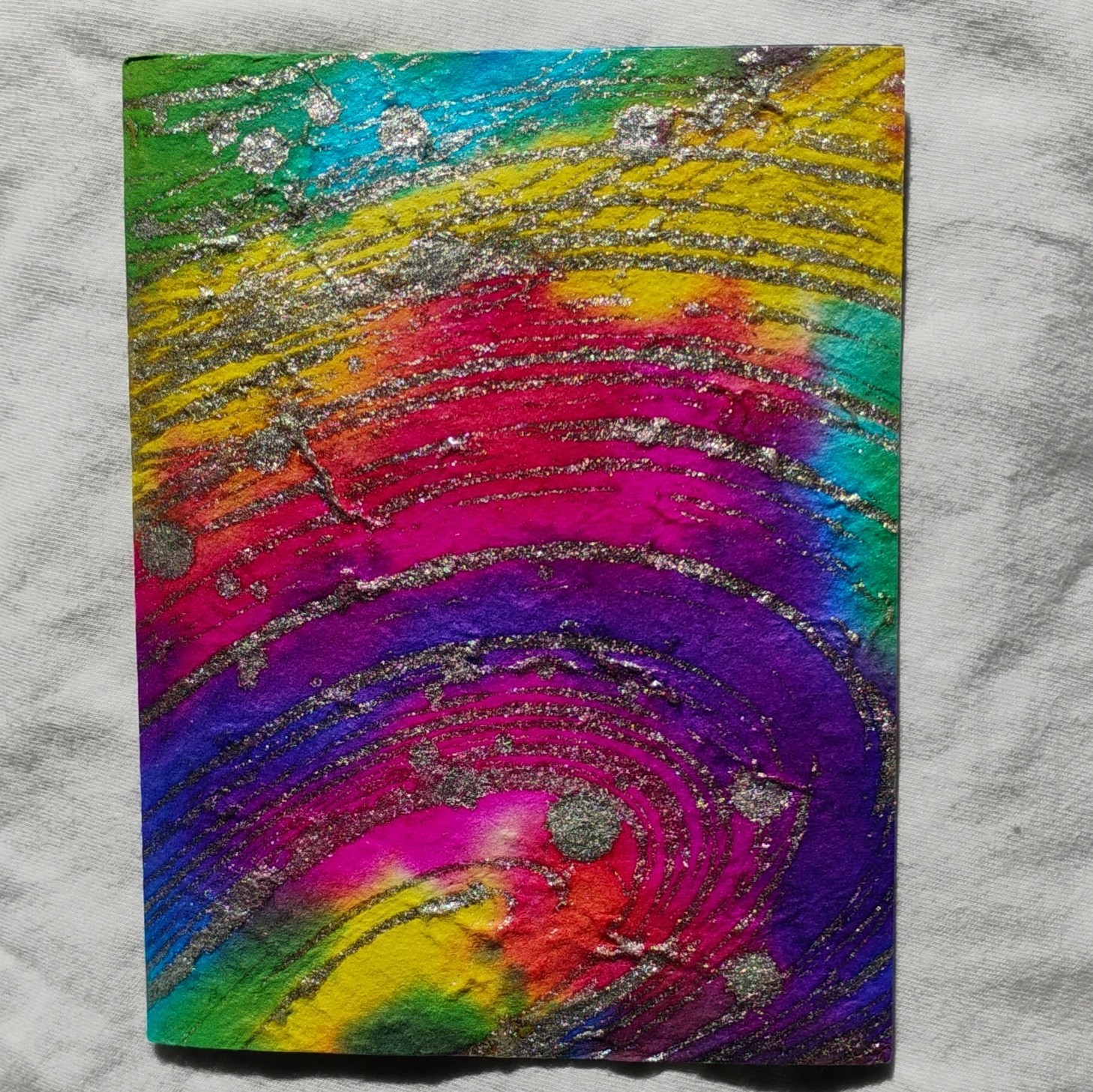 Handmade Paper Blank Greeting Cards, (10) Assorted Unique Designs w/ Envelopes.